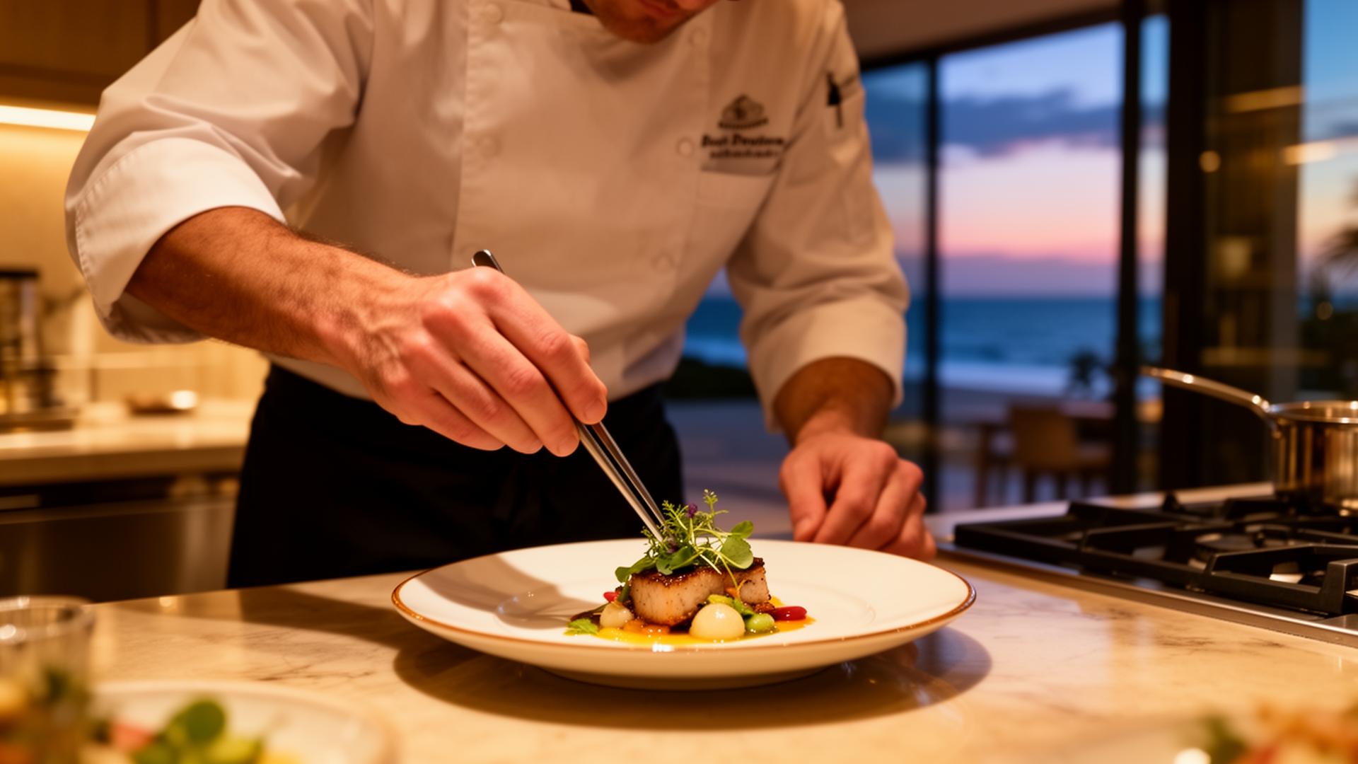 Chef Austin plating